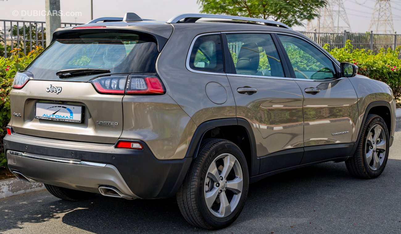 Jeep Cherokee 2020 LIMITED 3.2L V6 , W/ 3 Yrs or 60K km Warranty