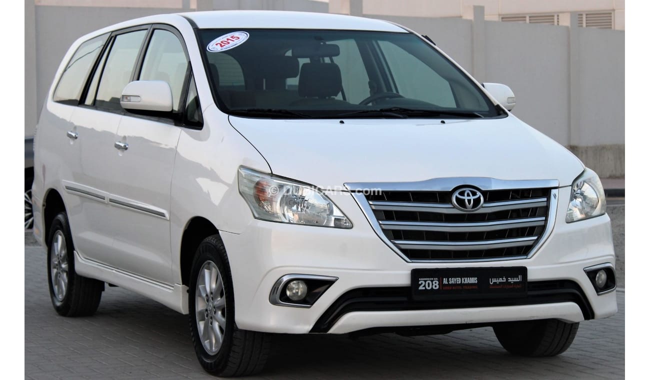 Toyota Innova Toyota Innova 2015 GCC number one, in excellent condition, without accidents, very clean from inside