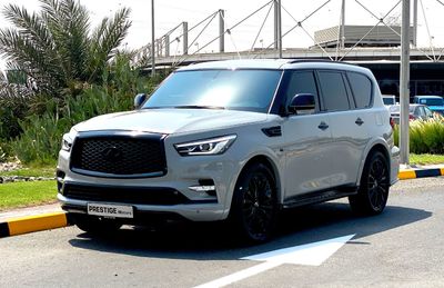 Infiniti QX80 GCC 2019 Nardo Grey Unique Interior Design by MBS
