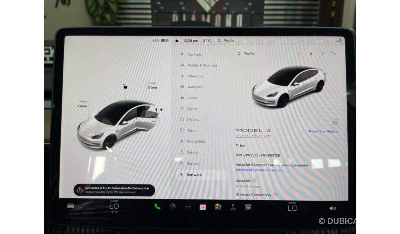 تيسلا موديل 3 Tesla model 3 performance GCC 2022 under warranty