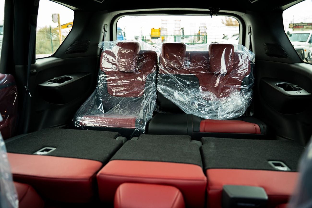 Nissan Patrol Nissan Patrol Platinum 2026 White roof black interior dark red and black