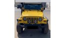 Jeep Wrangler JEEP WRANGLER 2002 YELLOW