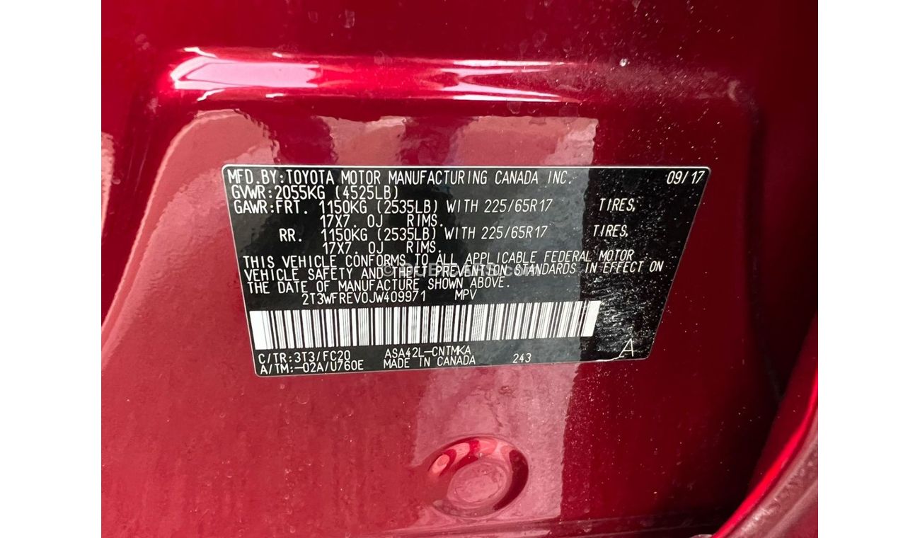 Toyota RAV4 2018 TOYITA RAV4