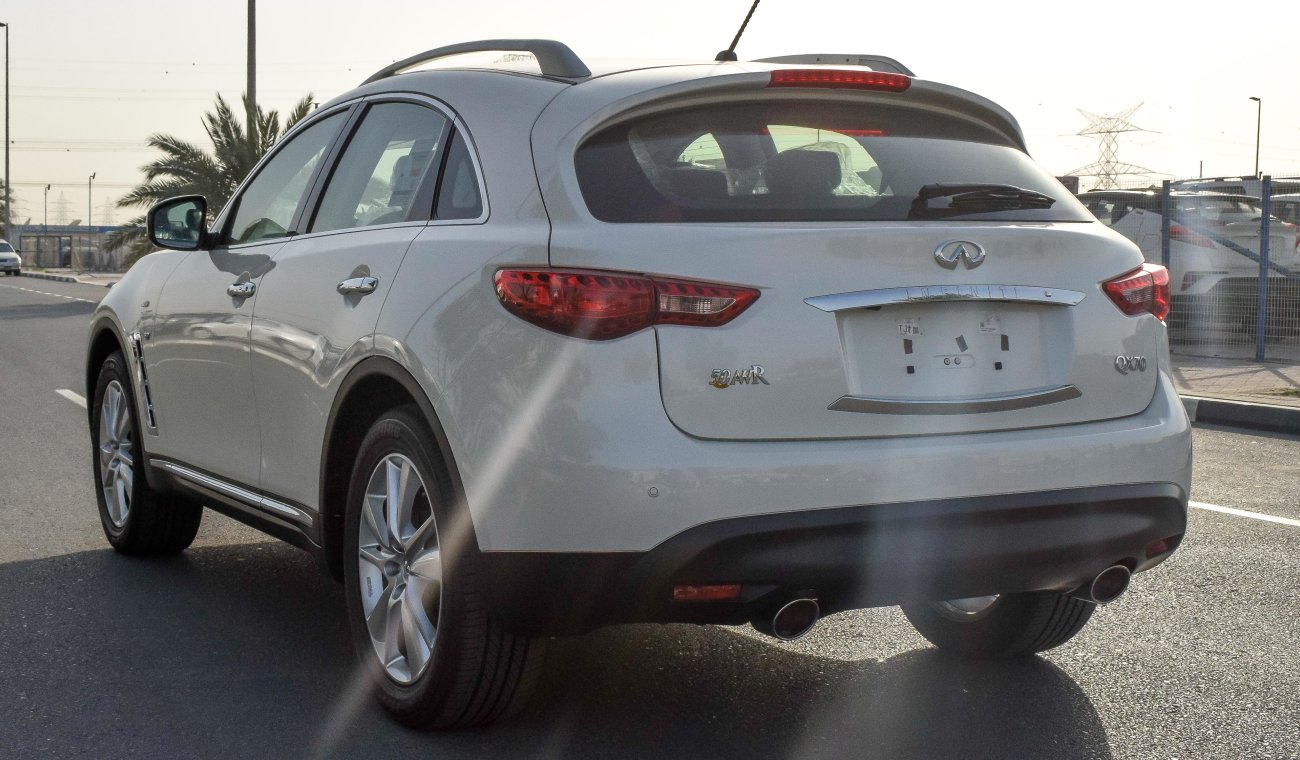 Infiniti QX70 Excellence 3.7L - V6 - with Warranty from Agency - GCC Specs - Zero KM - Price including VAT