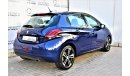 Peugeot 208 1.6L GT LINE HATCHBACK 2018 GCC DEALER WARRANTY STARTING FROM 39,900 DHS