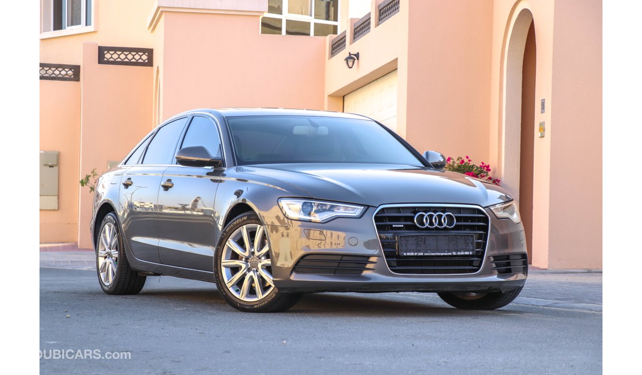 Audi A6 V6 2013 GCC under Warranty with Zero downpayment.