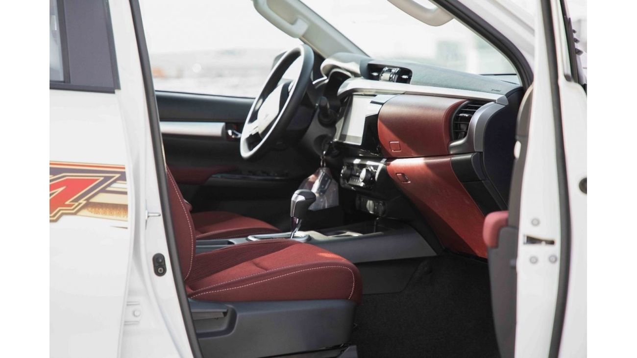 Toyota Hilux 2024 Toyota Hilux 2.7L GLXS-G DC WB 4X4 - Platinum White Pearl inside Maroon