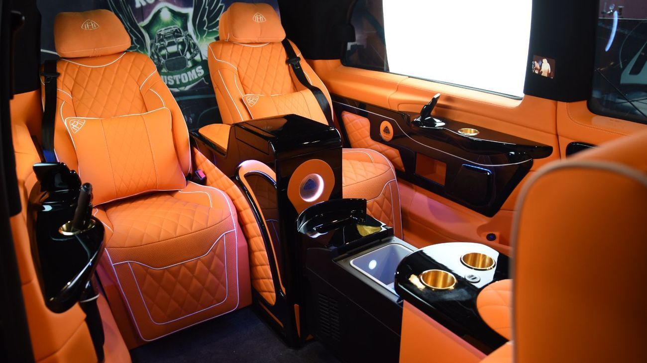 Mercedes-Benz V 300 2026 “FLAMME D’HERMES” - Handcrafted by ROYAL CUSTOMS in Dubai (5 Year Warranty)
