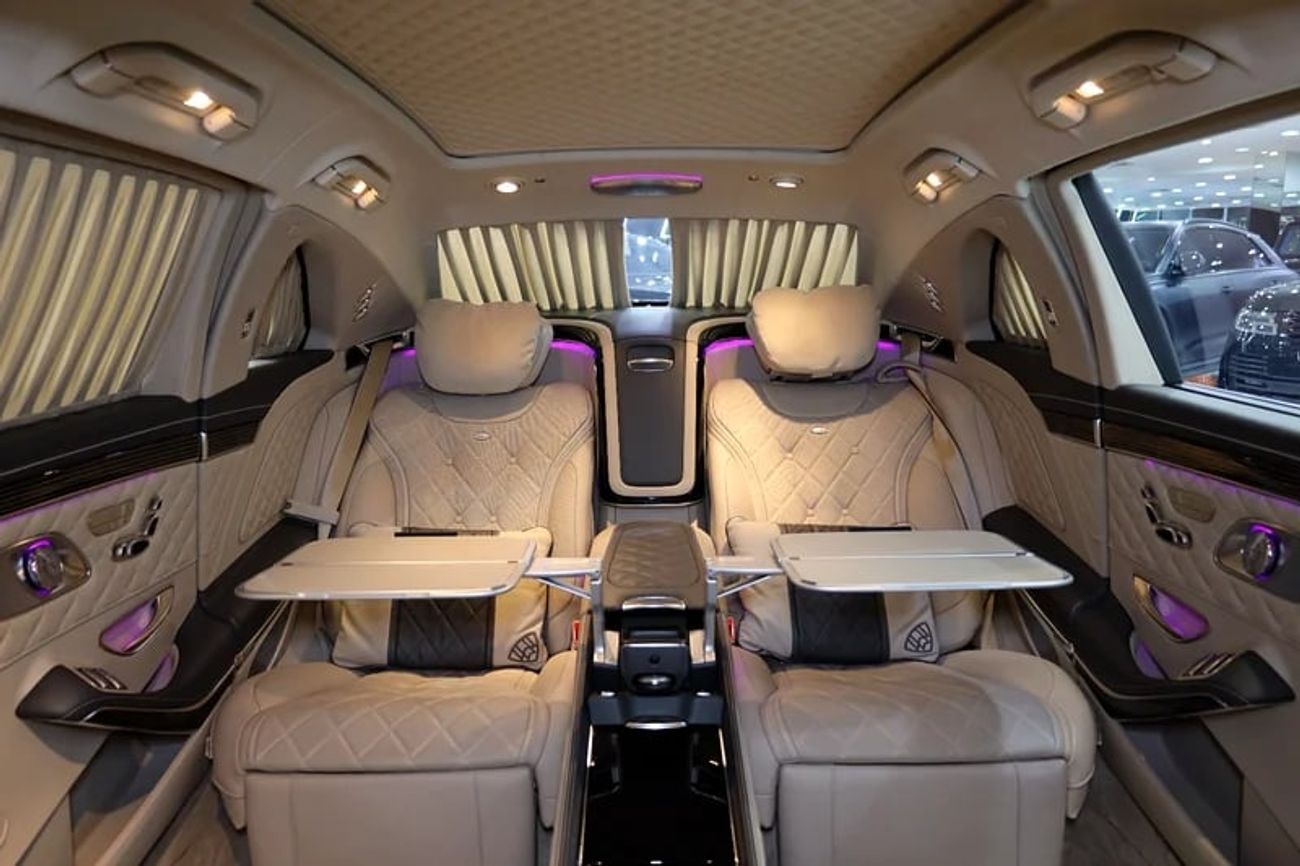 Mercedes Maybach S650 Maybach Pullman Limousine 2021, Privacy Suites, Rear 4-VIP Seats, TV Screen, Burmester Audio!!