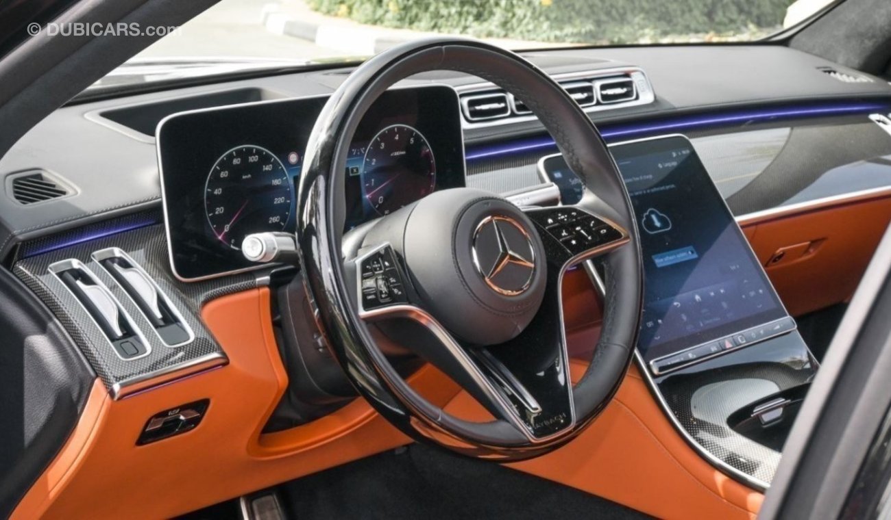 مرسيدس مايباخ S680 مايباخ Mercedes-Benz S680 Maybach V12 | VIP Seats | Fully Loaded REAR AXLE STEERING, 5 Years Warranty, 3 Ye