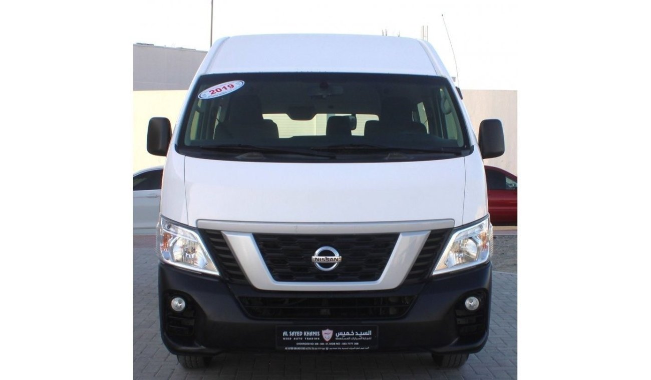 Nissan Urvan Panel Van High Roof Nissan Urvan 2019 GCC high roof high chair in excellent condition