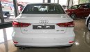 Audi A3 2018, GCC Specs with 3Yrs or 105K km Warranty and 45K km Free Service at Al Nabooda