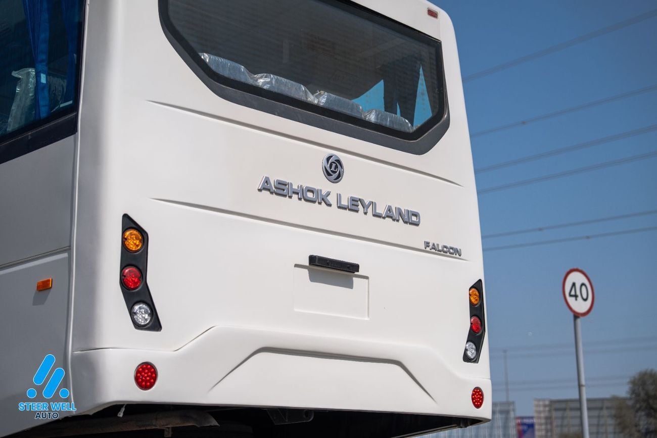 Ashok Leyland Falcon 63+1 Seater Bus 2025  | GCC Specs | 5 Speed-MT | ABS | Heavy Duty Passenger Bus