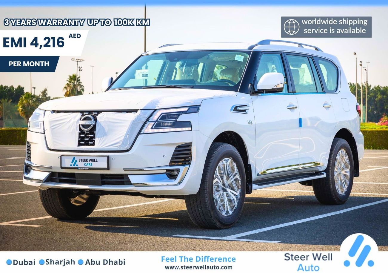 نيسان باترول LE Titanium 5.6L / Warrior V8 / 7 4WD A/T Petrol / The Best Luxury SUV - GCC - Book Now