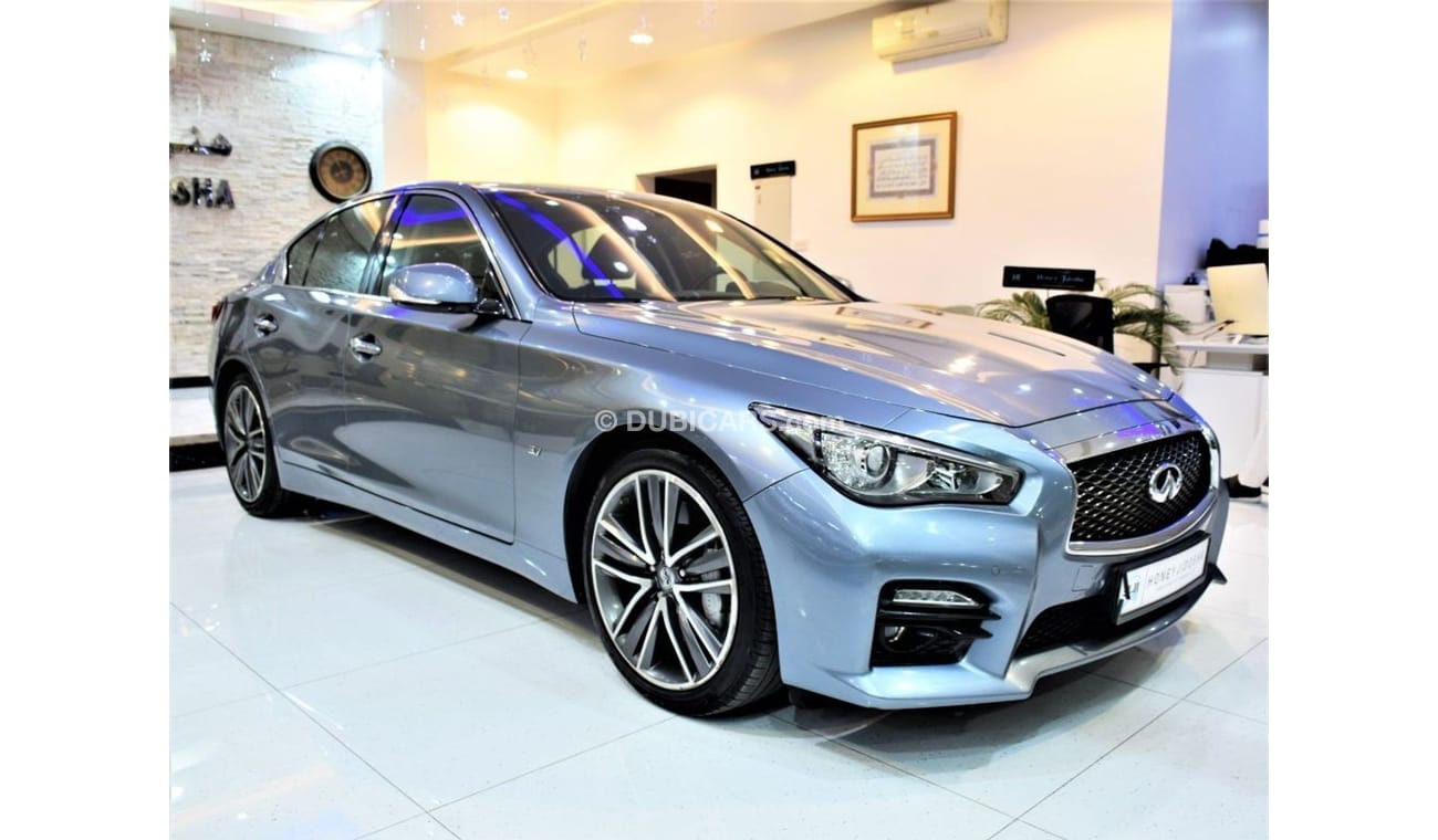 Infiniti Q50 AMAZING Infiniti Q50S 3.7 2014 Model!! in Light Blue Color! GCC Specs
