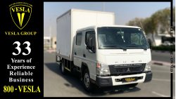 ميتسوبيشي كانتر 4DOORS + 6 SEATERS + BOX + CANTER + FUSO + LONG CHASSIS + DIESEL / GCC / 2017 / WARRANTY / 1,229 DHS