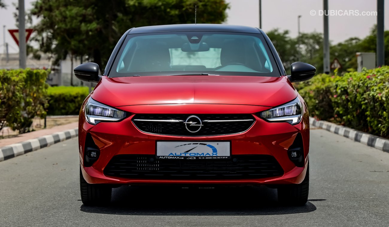 أوبل كورسا أوبل كورسا 1.2L Turbo Elegance Plus خليجية 2021 FWD مع ضمان 5 سنوات أو 100 ألف Km من الوكيل