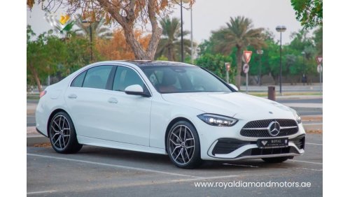 مرسيدس بنز C200 بريميوم Mercedes Benz C200 AMG kit GCC 2022 Under Warranty and Free Service From Agency