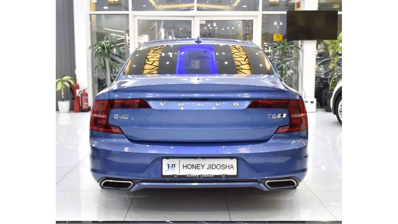 Volvo S90 EXCELLENT DEAL for our Volvo S90 T6 R- Design AWD ( 2018 Model ) in Blue Color GCC Specs