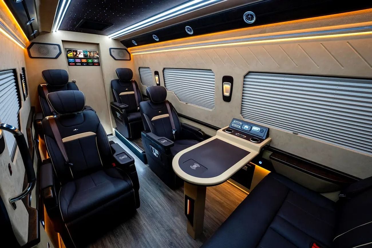 Mercedes-Benz Sprinter VVIP MERCEDES with Bathroom, Additional AC and Air Suspension- 2 Years Warranty VLINE