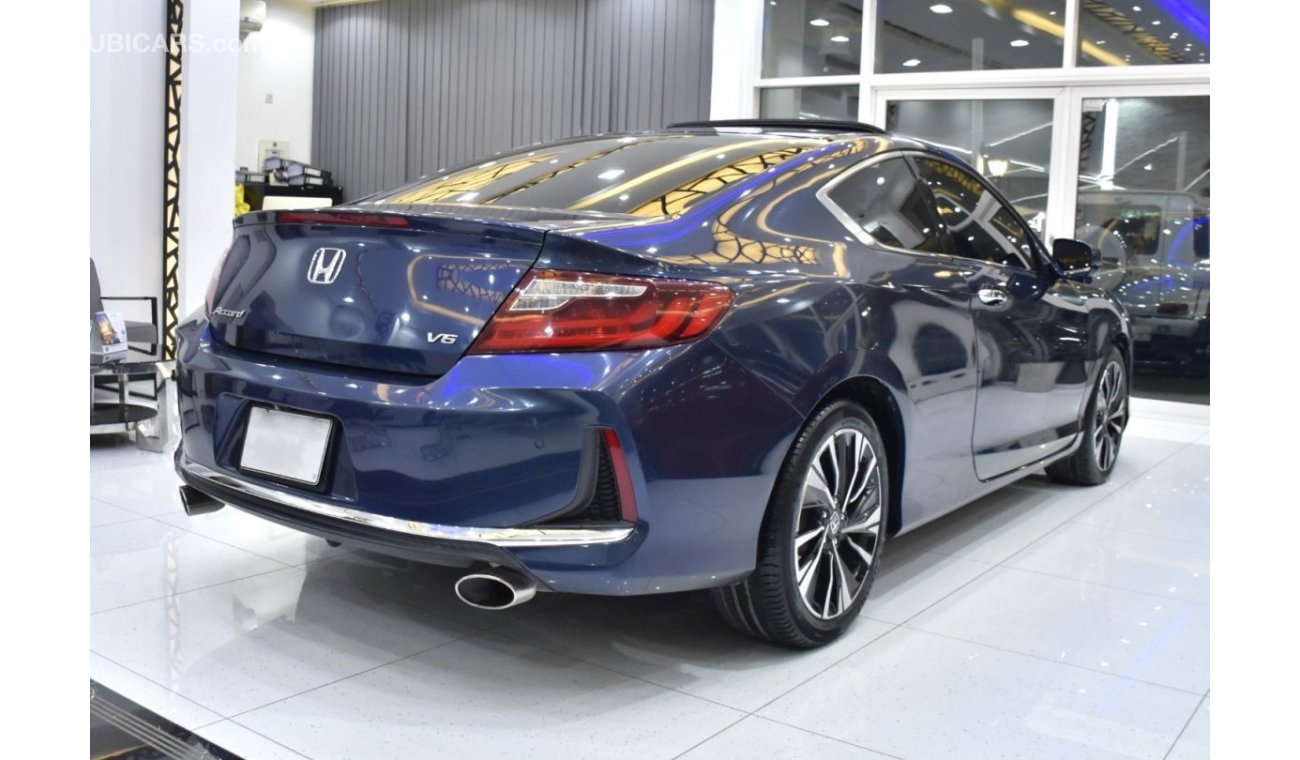 هوندا أكورد كوبيه EXCELLENT DEAL for our Honda Accord Coupe V6 ( 2017 Model ) in Blue Color GCC Specs