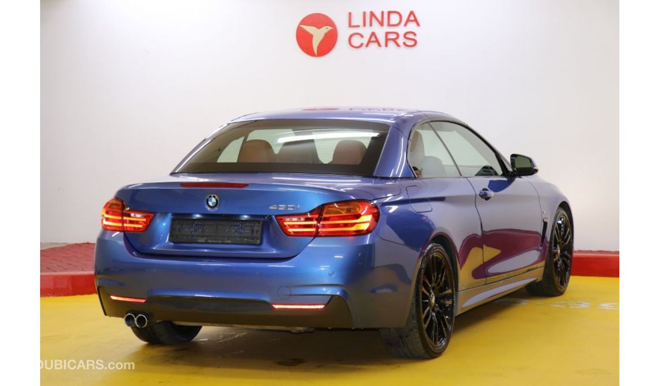 بي أم دبليو 430 BMW 430i M-Sport Cabriolet 2017 GCC under Agency Warranty with Zero Down-Payment.