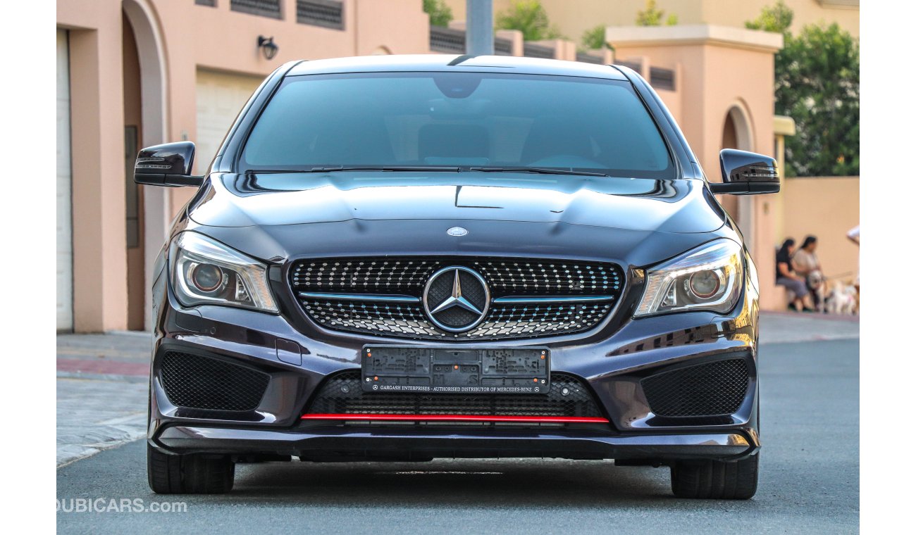 Mercedes-Benz CLA 250 AMG 2016 GCC under Dealer Warranty with Zero Downpayment.