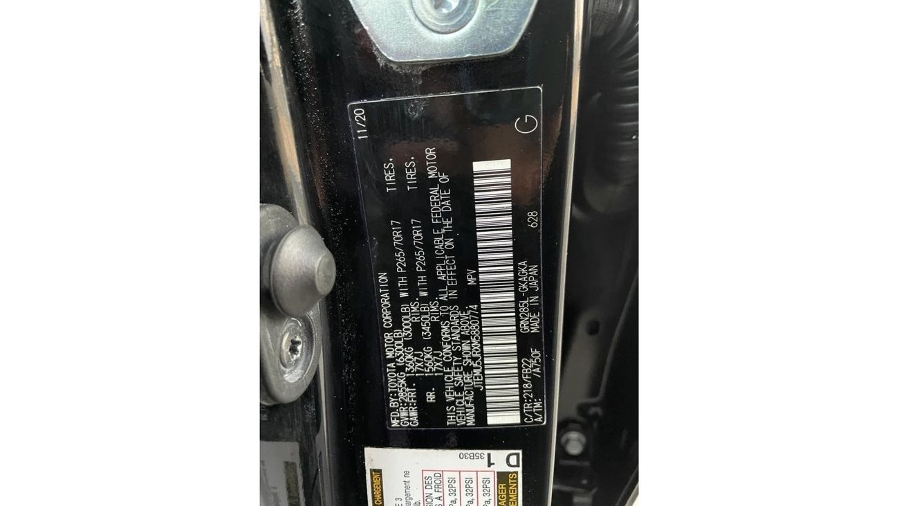 تويوتا Runner4 2021 SR5 PREMIUM SUNROOF 4x4 FULL OPTION US SPEC