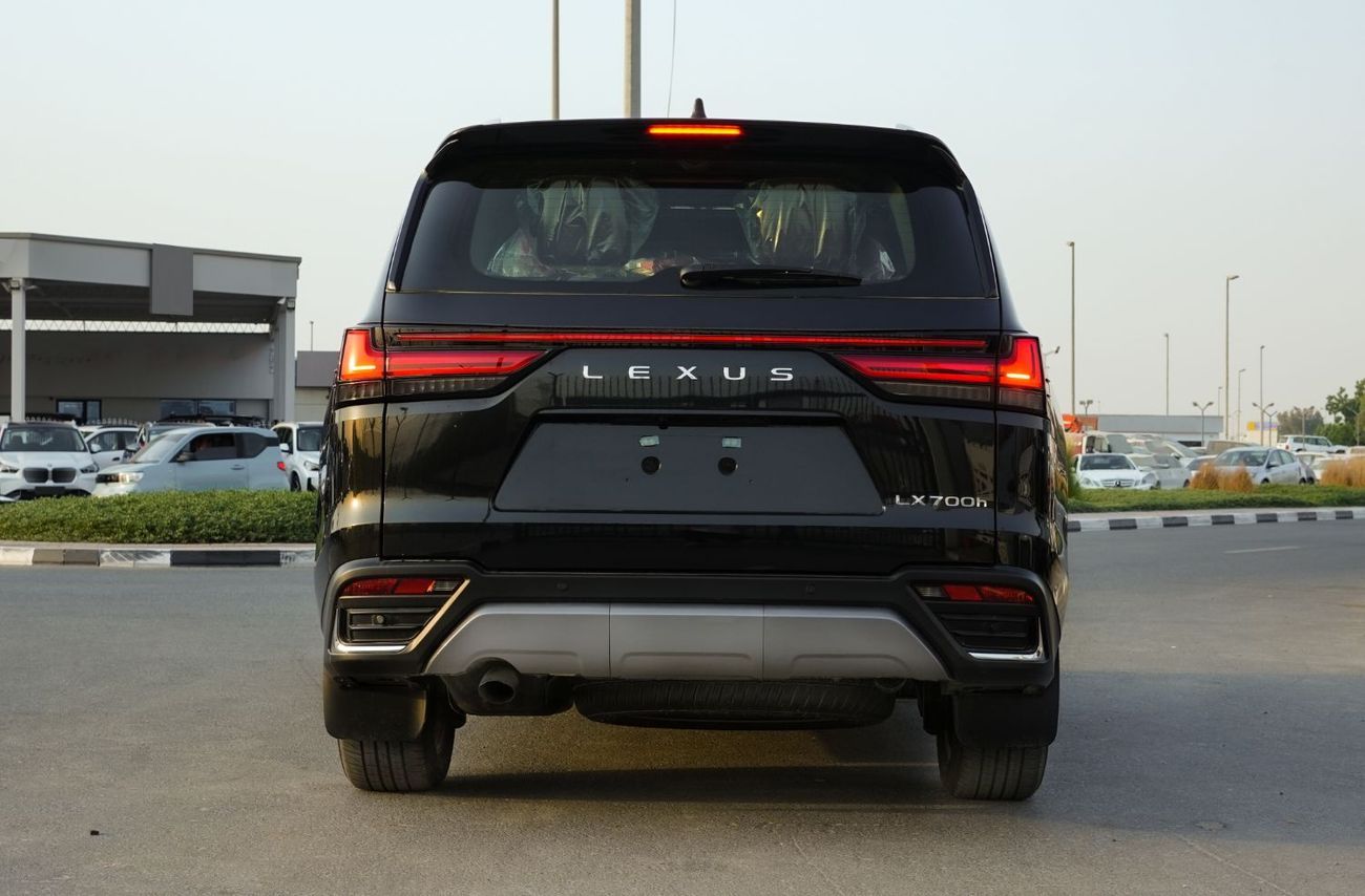 لكزس LX 700h 2025 Lexus LX700h Signature 3.5L AT Hybrid 7Seats (Black-Red)