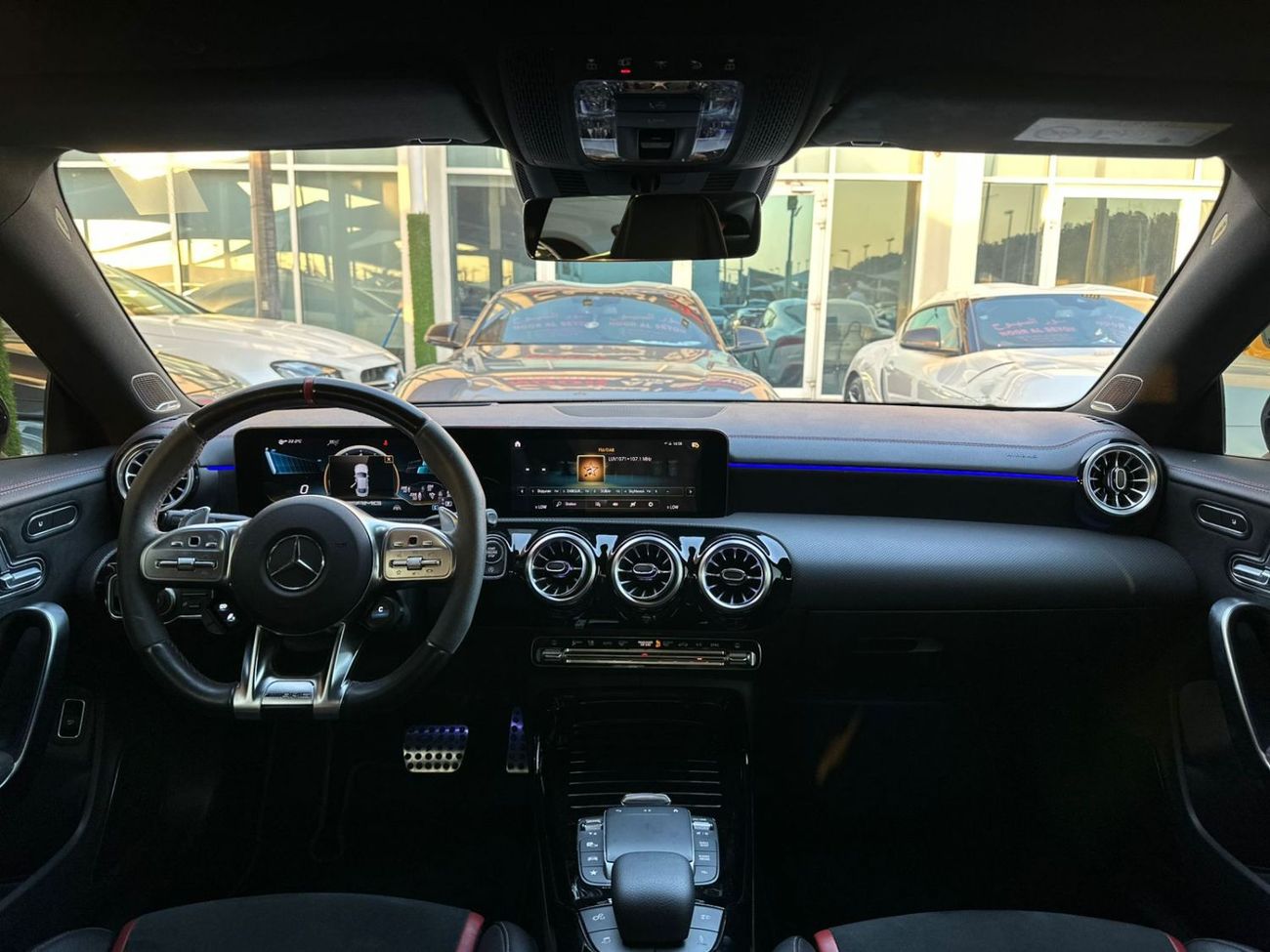 مرسيدس بنز CLA 45 S  AMG مرسيدس CLA45S وارد كلين تايتل صبغ وكاله بحاله ممتازه فل ابشن