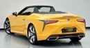 لكزس LC500 كابريوليه 2021 Lexus LC500 Carbon Cabriolet, 1 Year Warranty Unlimited KM, Excellent Condition