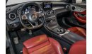 مرسيدس بنز C 200 كوبيه Mercedes-Benz C200 AMG Cabriolet 2018 GCC under Agency Warranty with Zero Down-Payment.