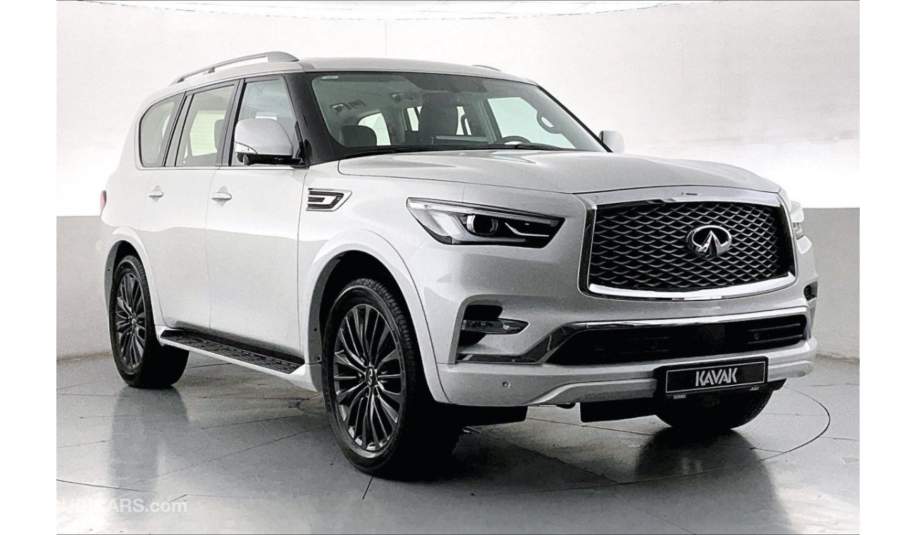 إنفينيتي QX80 Luxe Sensory (8 Seater) | سنة ضمان مجانية | نسبة التمويل 1.99% | خالية من أضرار الفيضانات