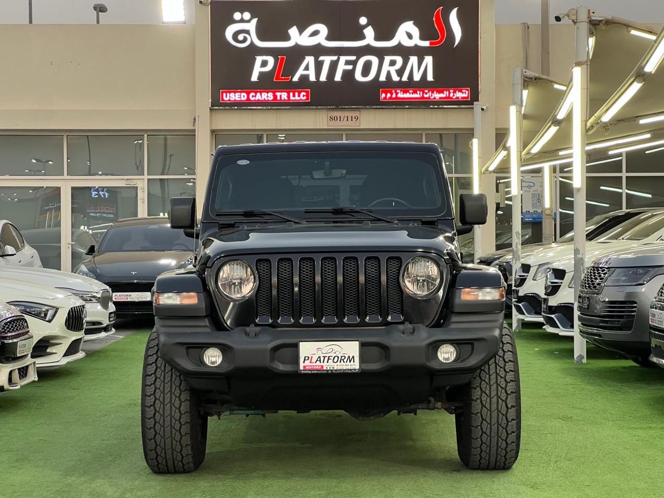 Jeep Wrangler Jeep wrangler unlimited sport V6, Model 2021 Gcc specs  original paint no accident, Under dealer war