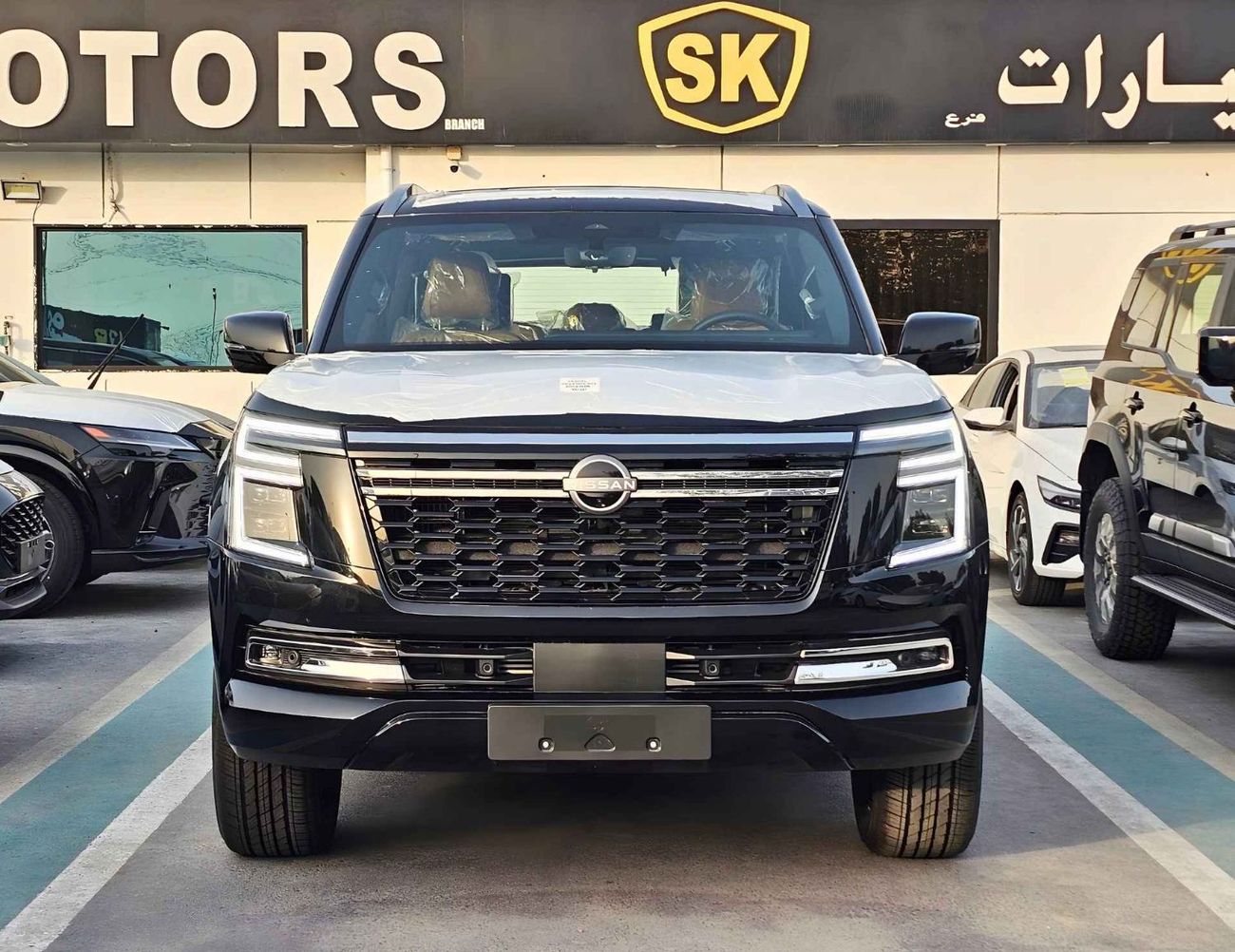 نيسان باترول LE PLATINUM TWIN TURBO / 3.5L V6 / REAR ENTERTAINMENT SCREEN / LEATHER SEATS /PANORAMIC ROOF / 360*C