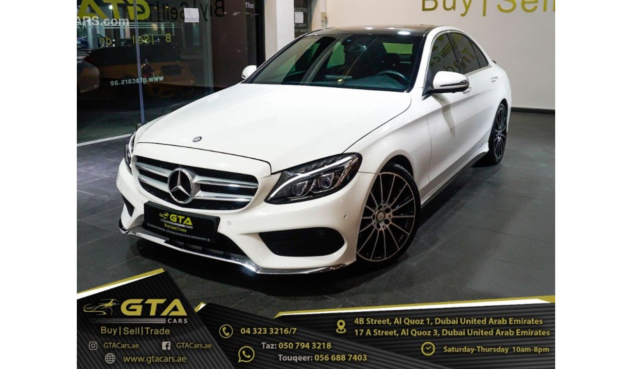 مرسيدس بنز C200 2017 Mercedes C200 AMG, Warranty, Service History, GCC