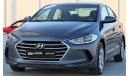 Hyundai Elantra Hyundai Elantra 2018 GCC in excellent condition without accidents, very clean from inside and outsid