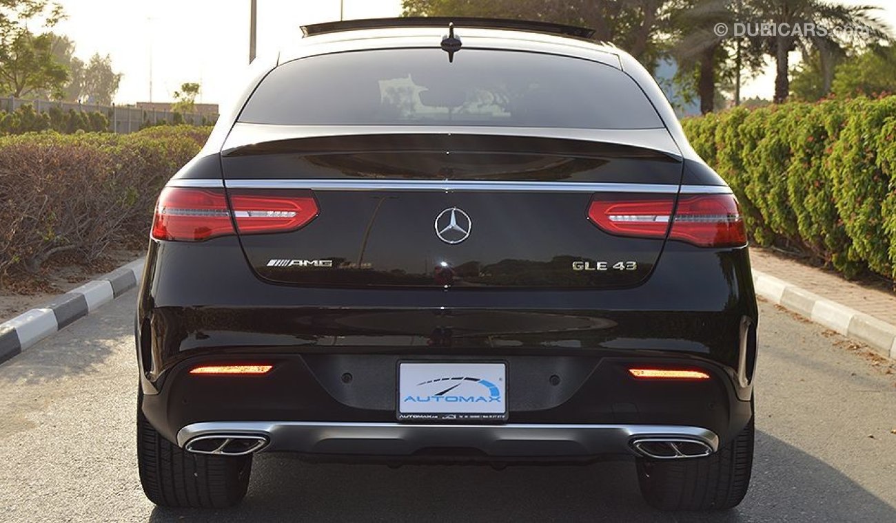 Mercedes-Benz GLE 43 AMG 2019, 3.0L V6 GCC, 0km with 2 Years Unlimited Mileage Warranty