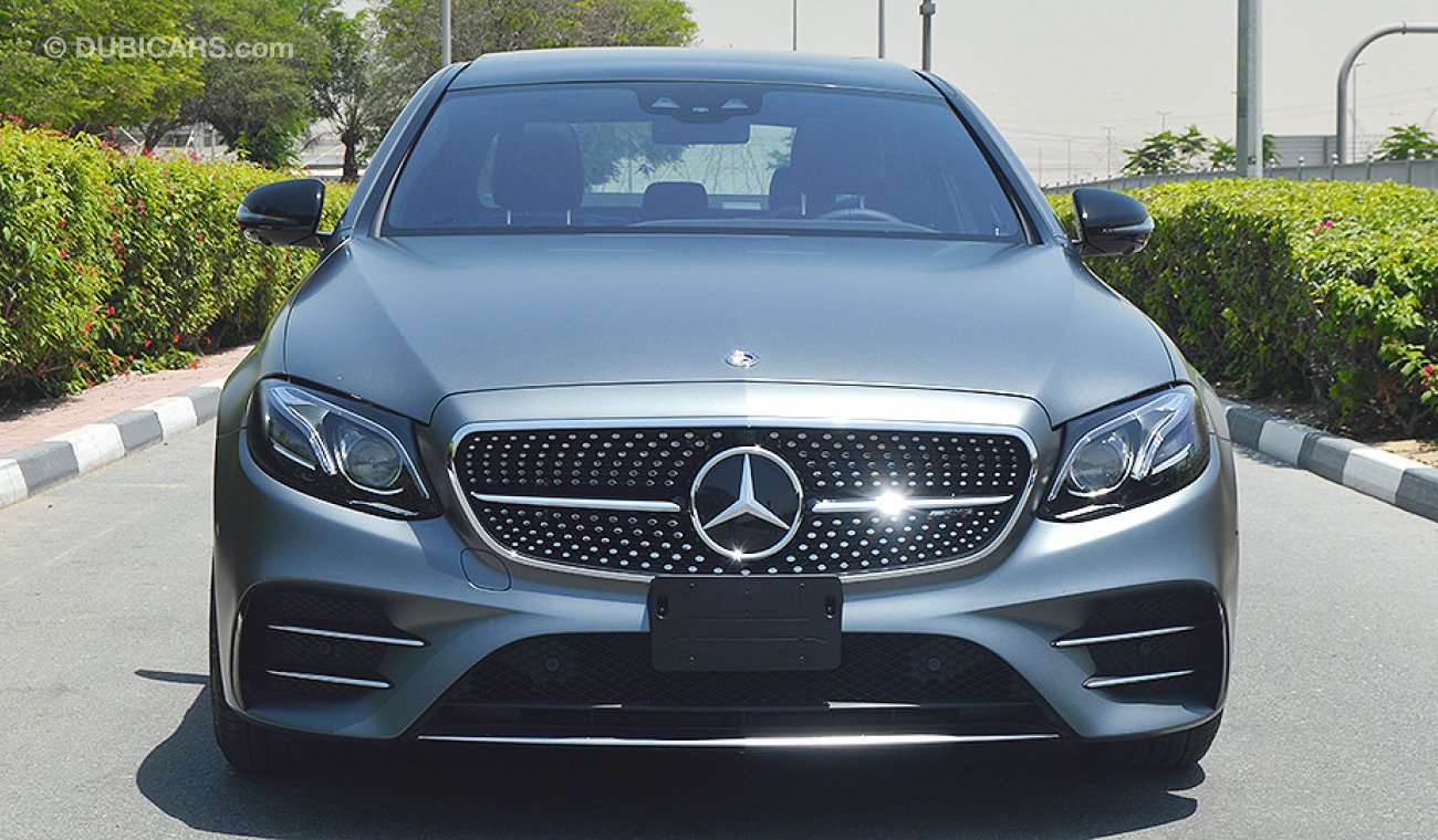 Mercedes-Benz E 43 AMG 2018, 3.0L V6-Biturbo GCC, 0km with 2 Year Unlimited Mileage Warranty