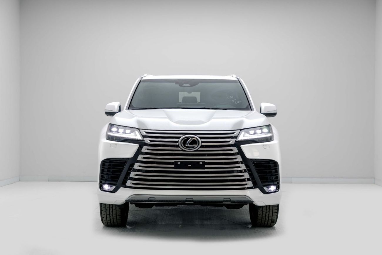 لكزس LX 600 Signature 3.5L - Sonic Quartz Inside Red | Export Only