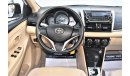 Toyota Yaris DEALER WARRANTY SE 1.5L SEDAN 2017 GCC SPECS