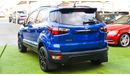 Ford EcoSport 2020 model, one number, fingerprint, leather hatch, sensors, alloy wheels, cruise control, rear came