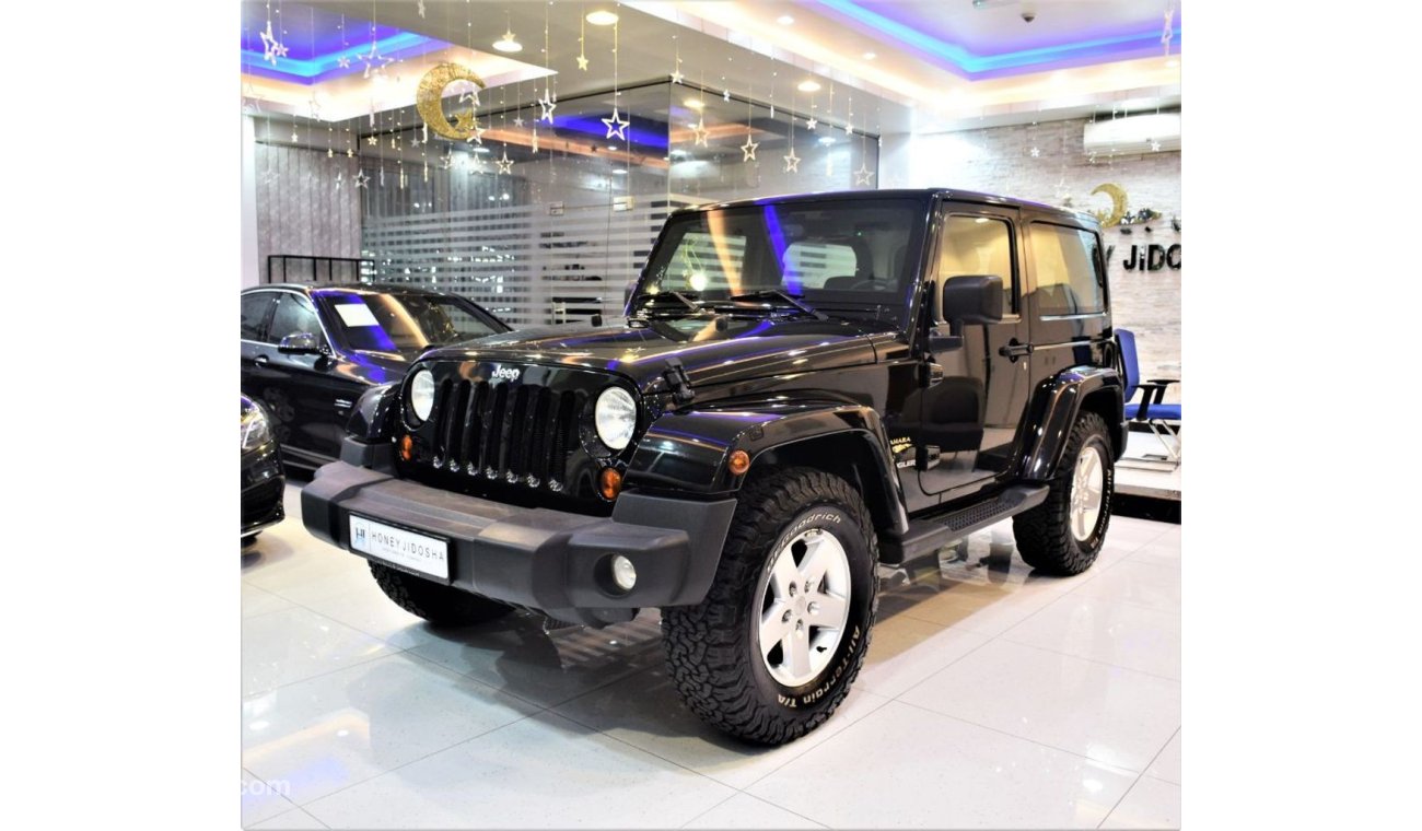 Jeep Wrangler ( ONLY 38000KM ) AMAZING Jeep Wrangler SAHARA 2013 Model!! in Black Color! GCC Specs