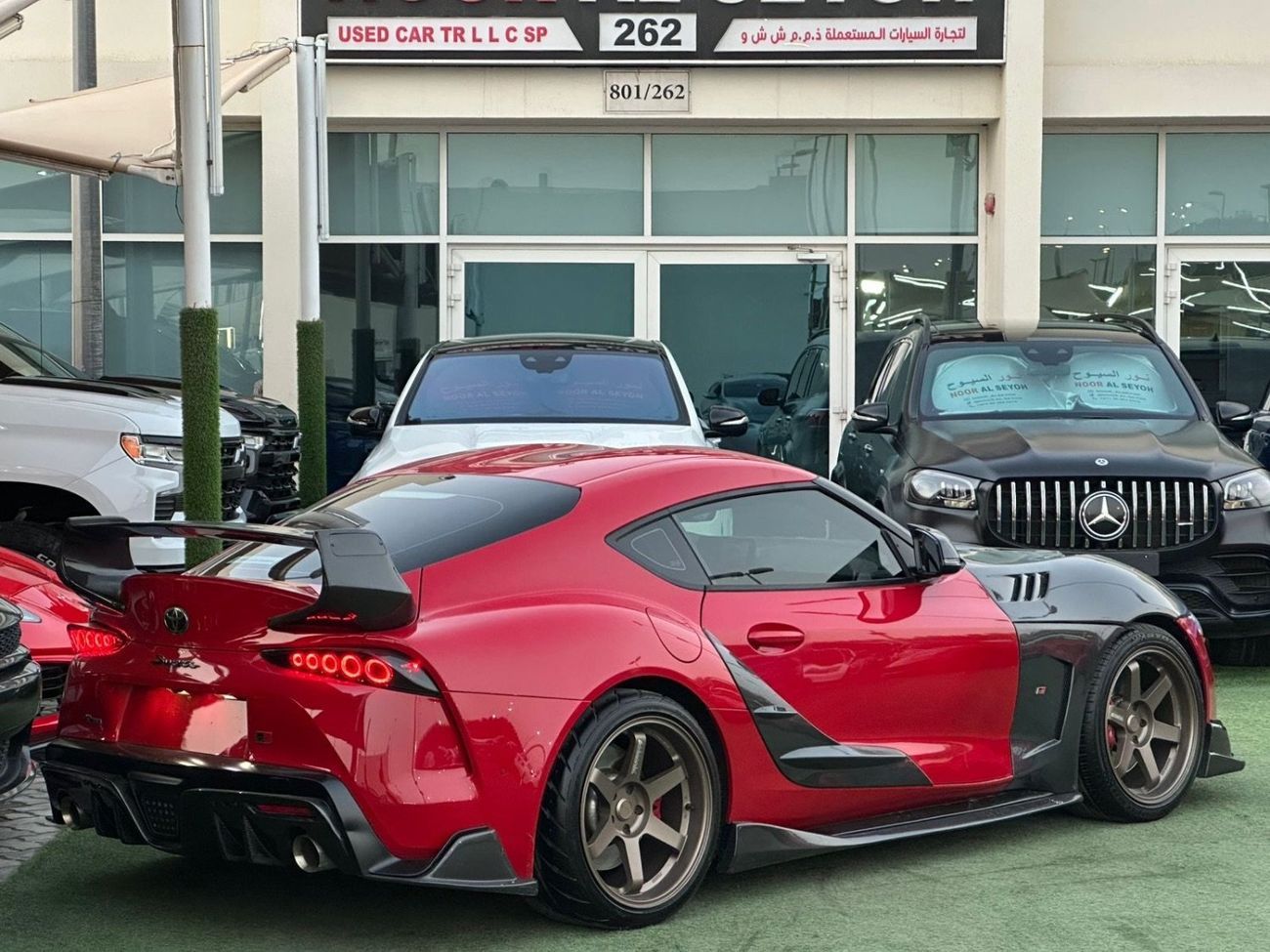Toyota Supra GR RB 3.0L TOYOTA SUPRA GR GCC 2023 Service history Perfect Condition  full option Full Carbon fiber