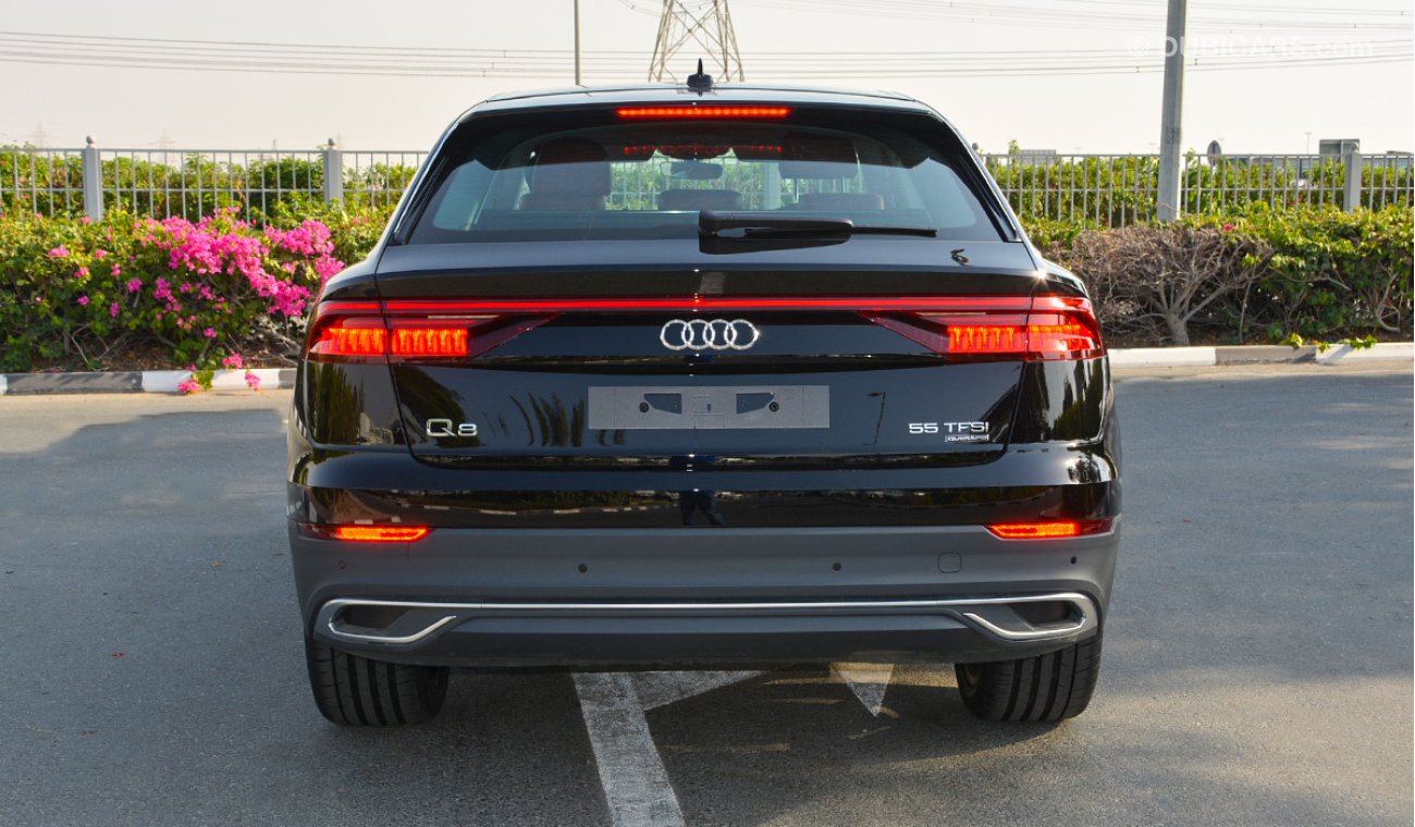 Audi Q8 2020 Quattro , 3.0L V6, 55TFSI, 0km with 3 years or 100,000km Warranty-الابيض متوفر