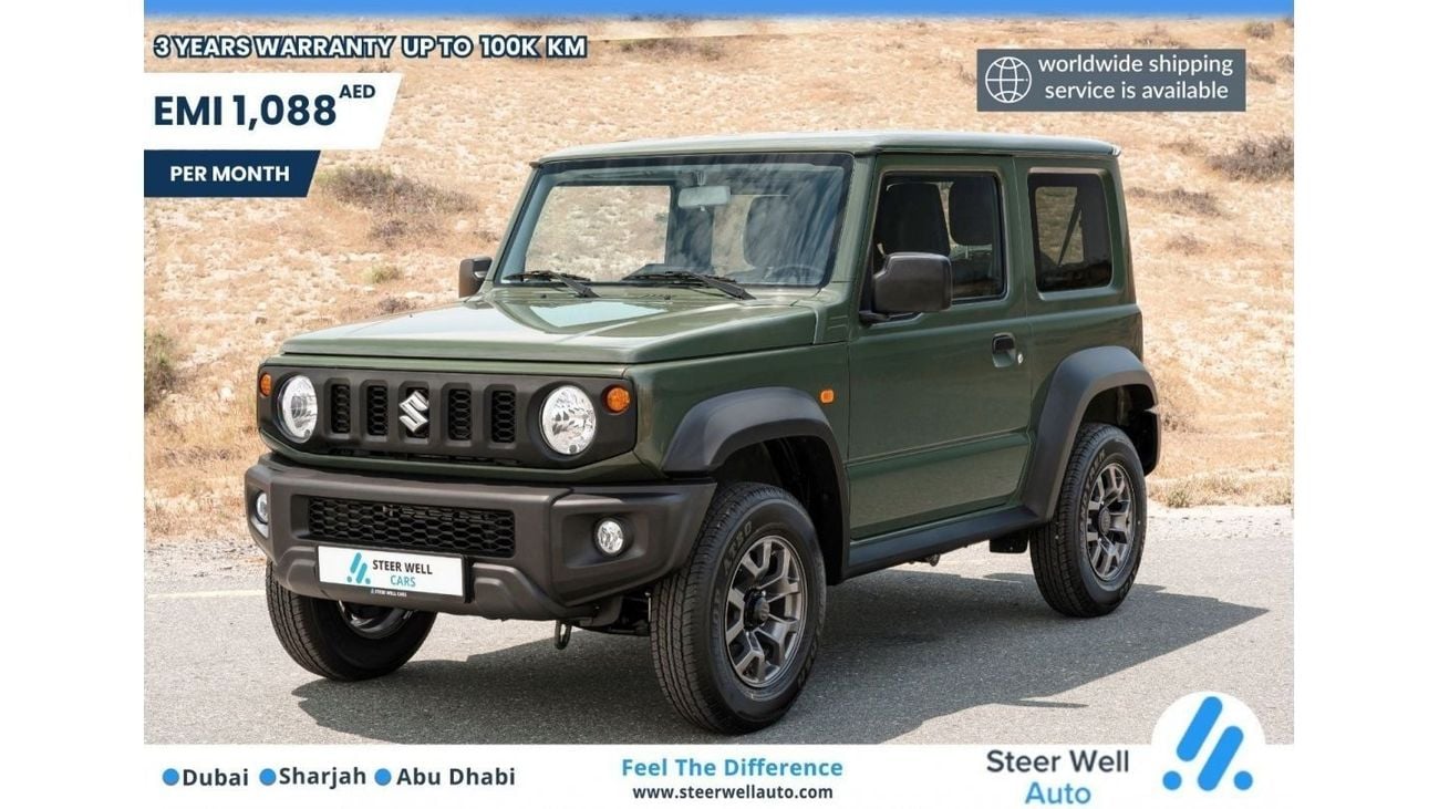 Suzuki Jimny GL 2024 V4 1.5L Petrol MT / 3 Doors - 4 Seats / Steering Audio Control / Book now