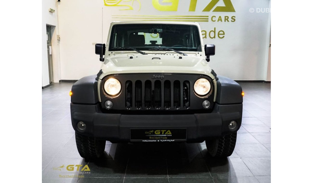 جيب رانجلر 2017 Jeep Wrangler Willys, Jeep Warranty, Service History, GCC, Low Kms