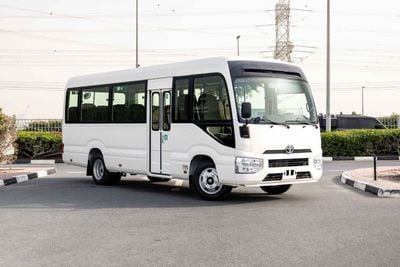 Toyota Coaster  23 Seater 4.2L - White Inside Grey | Export Only