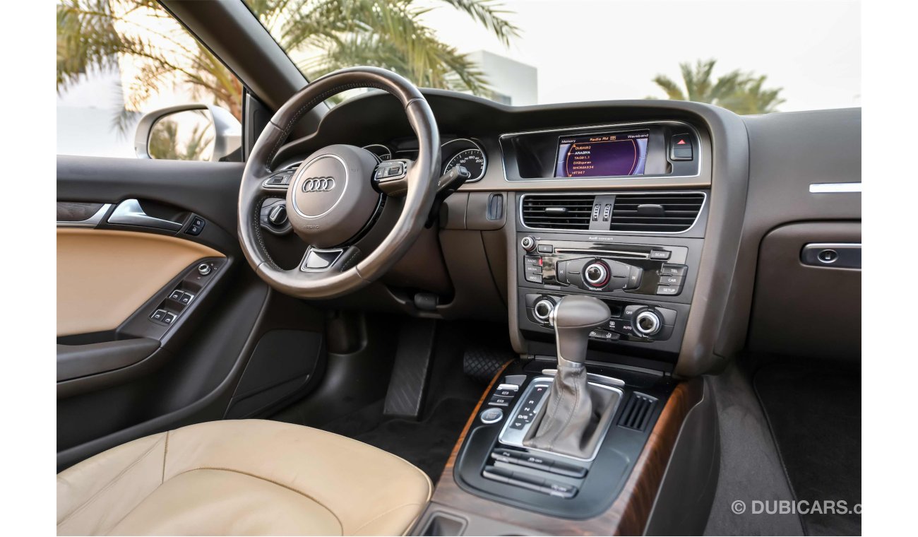 Audi A5 S-Line Cabriolet- Excellent Condition! - AED 1,155 PM - 0% DP