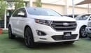 Ford Edge Model 2015, American import, white color, panorama, fingerprint, installed, in excellent condition,